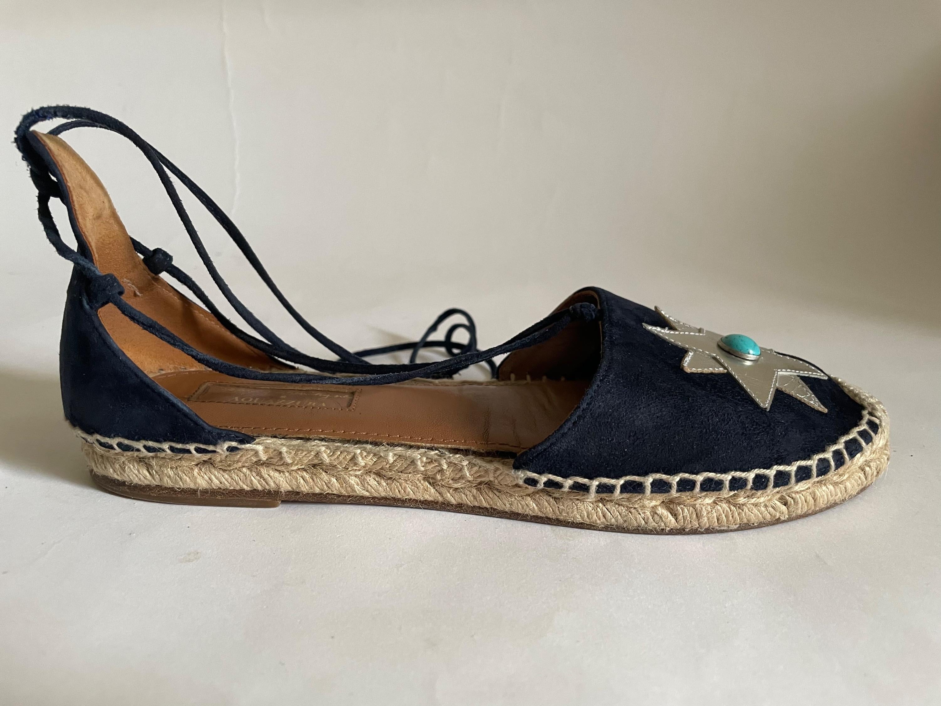 x Poppy Delevingne Midnight Flat Espadrilles