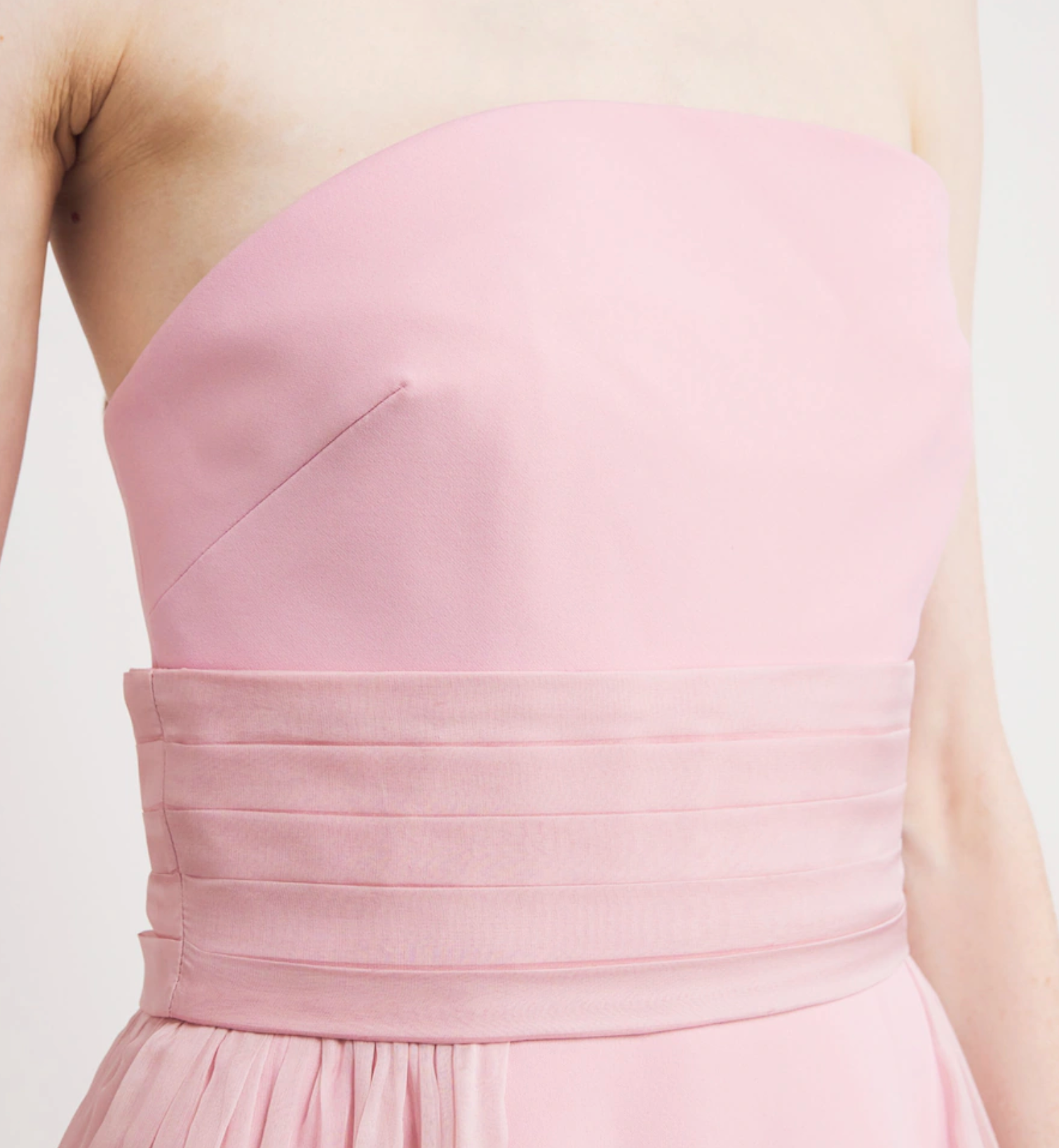 Sabina Bilenko Tulle Strapless Maxi Dress