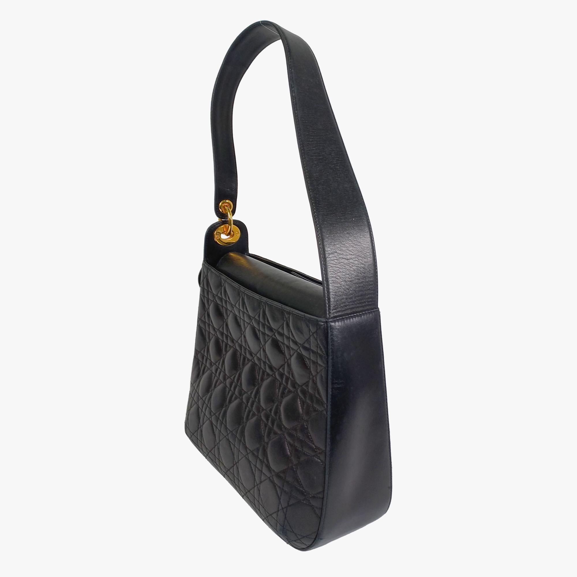 Black Cannage Hobo Bag