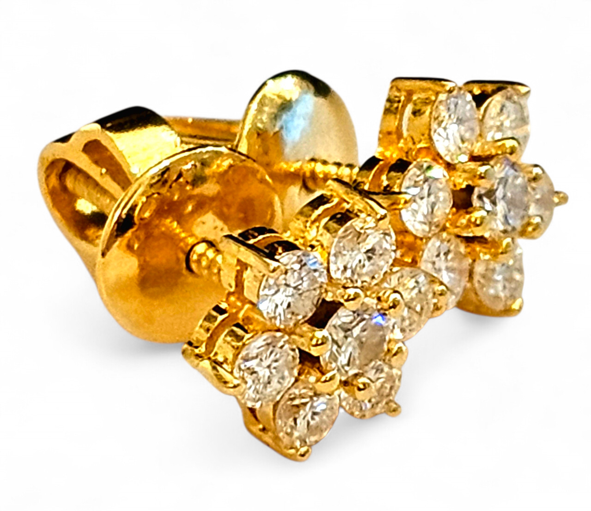 Bespoke Diamond Cluster Earrings
