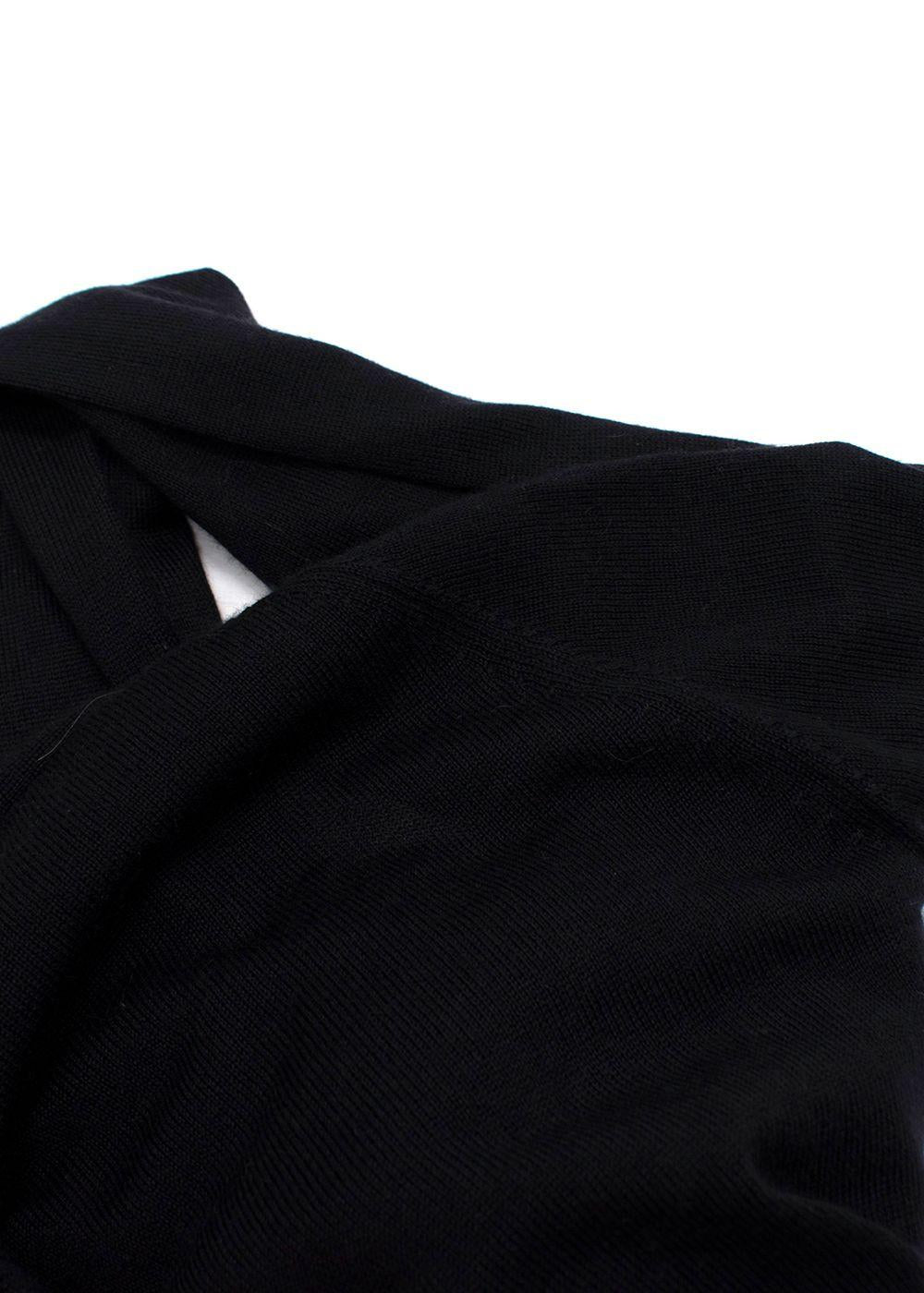 Prada Black Super Fine Knit Cardigan
