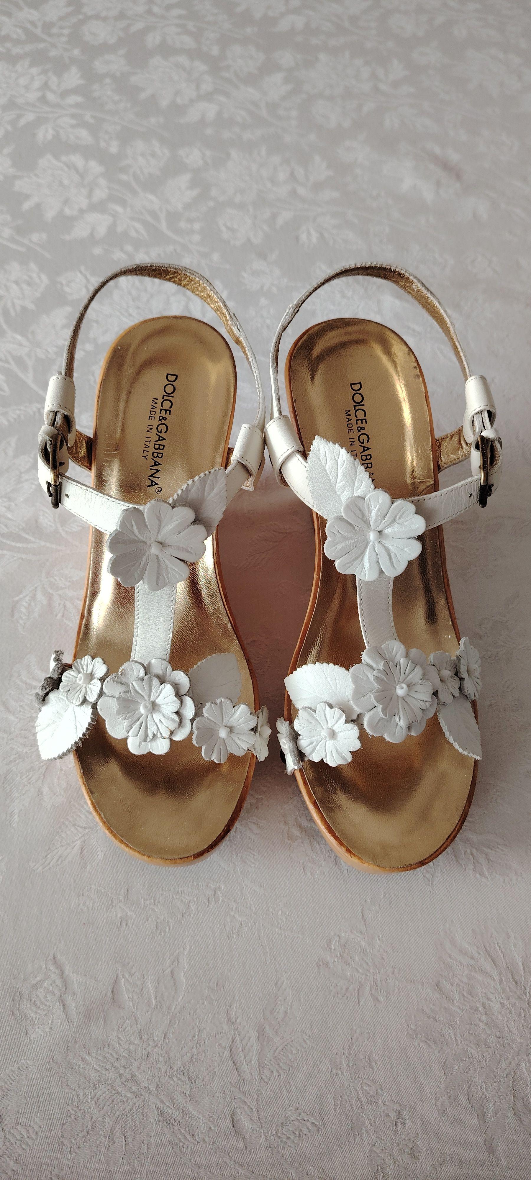Dolce & Gabbana Floral Wedge Sandals
