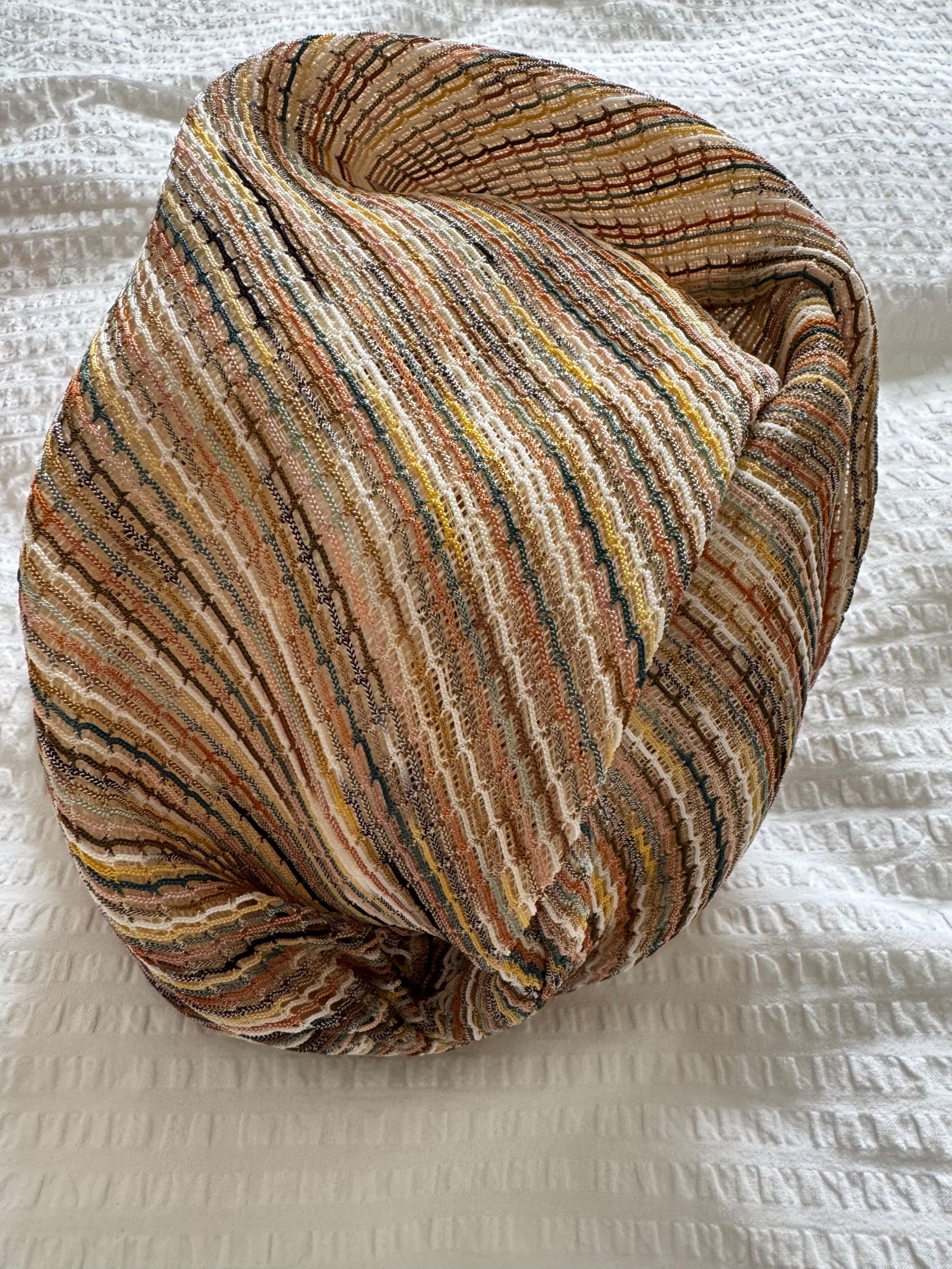 Missoni Beige Straw Turban