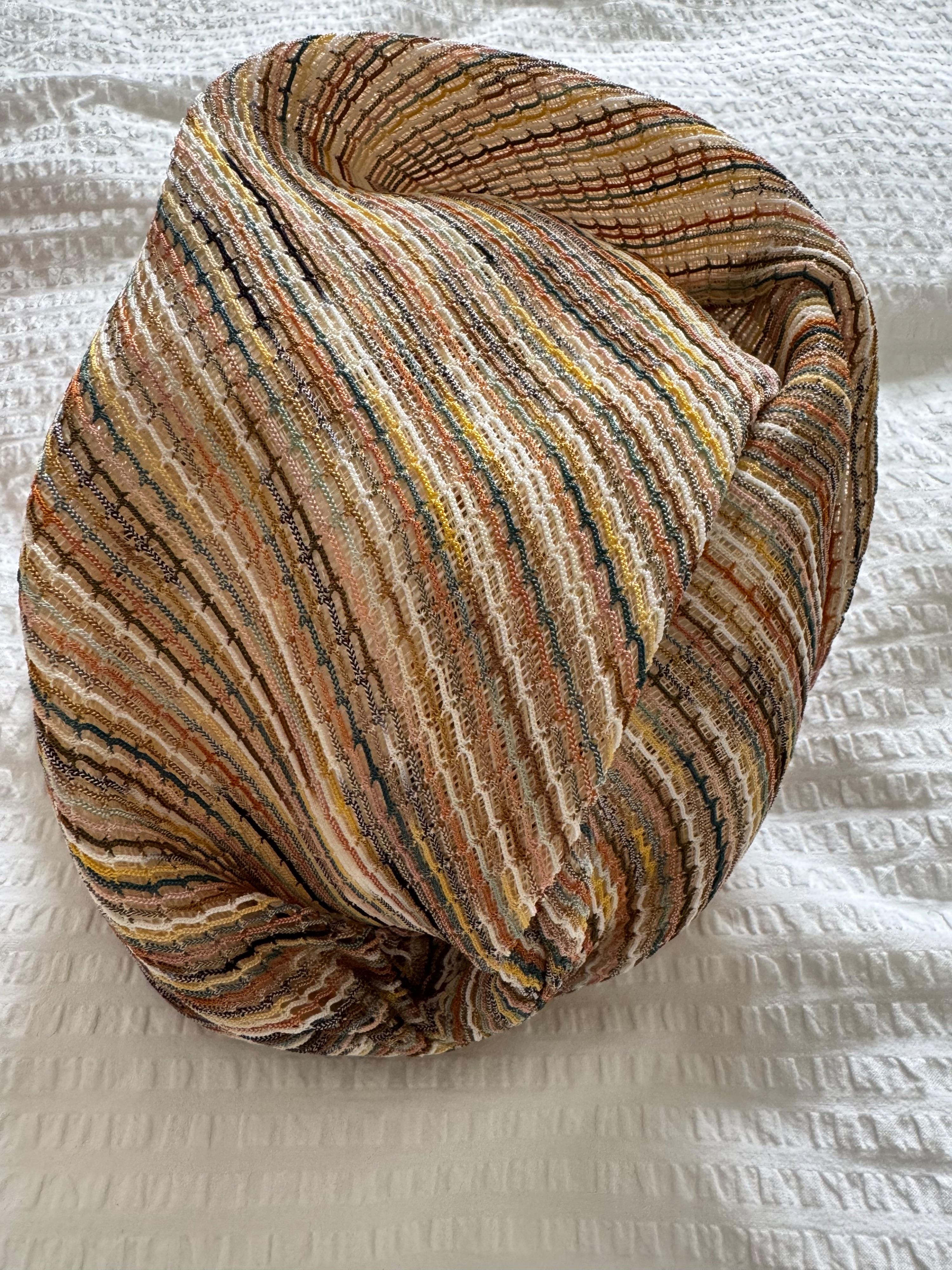 Missoni Beige Straw Turban