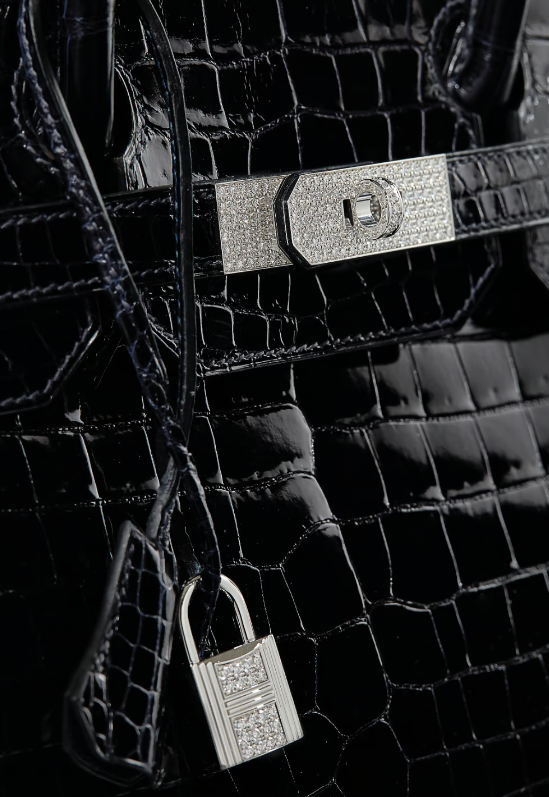 Hermès Birkin 25 Crocodile Porosus Lisse Bleu Marine