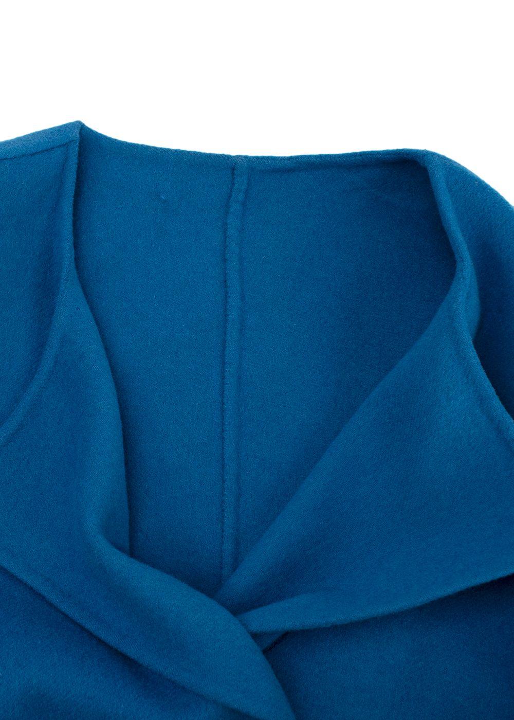 Marni Blue Short Sleeve Double Breasted Jacket with Gold Buttons