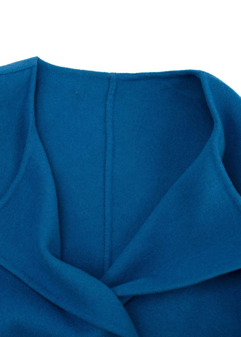 Marni Blue Short Sleeve Double Breasted Jacket with Gold Buttons