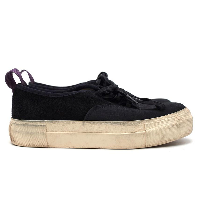 Eytys Navy Suede Mother Trainers