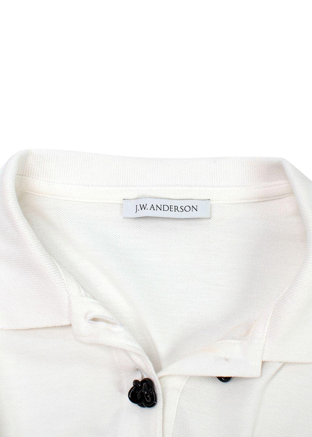 JW Anderson White Cotton Polo Shirt