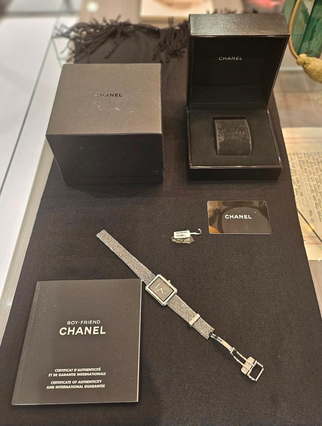 Chanel BOY.FRIEND Tweed Diamond Set Watch