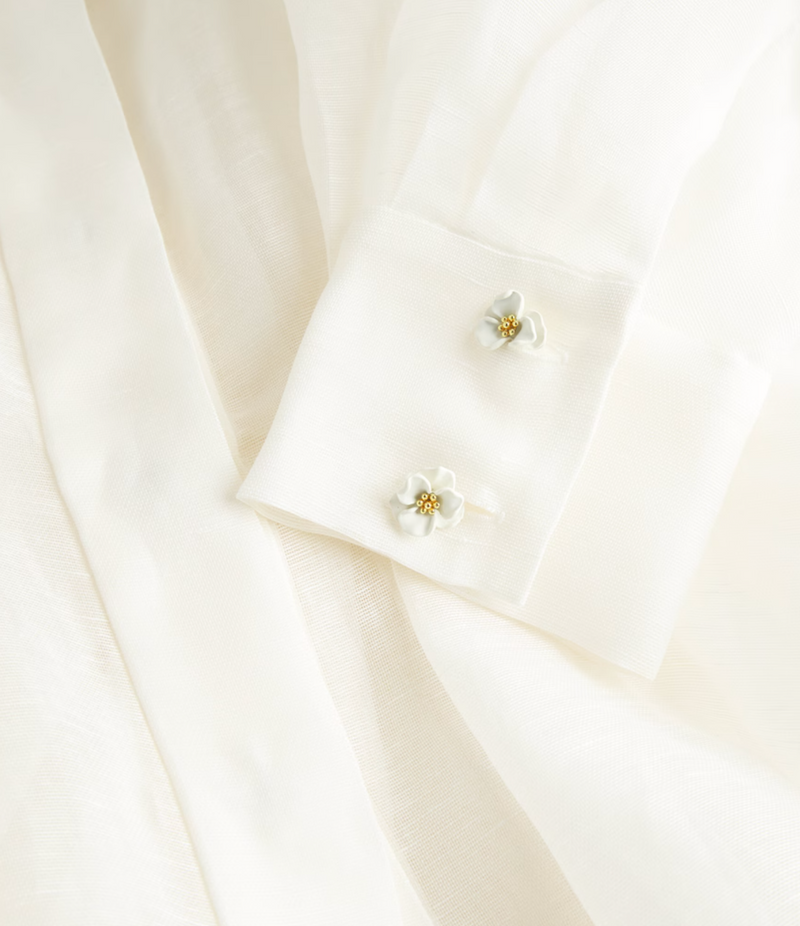 Zimmermann Linen-Silk Shirt Dress