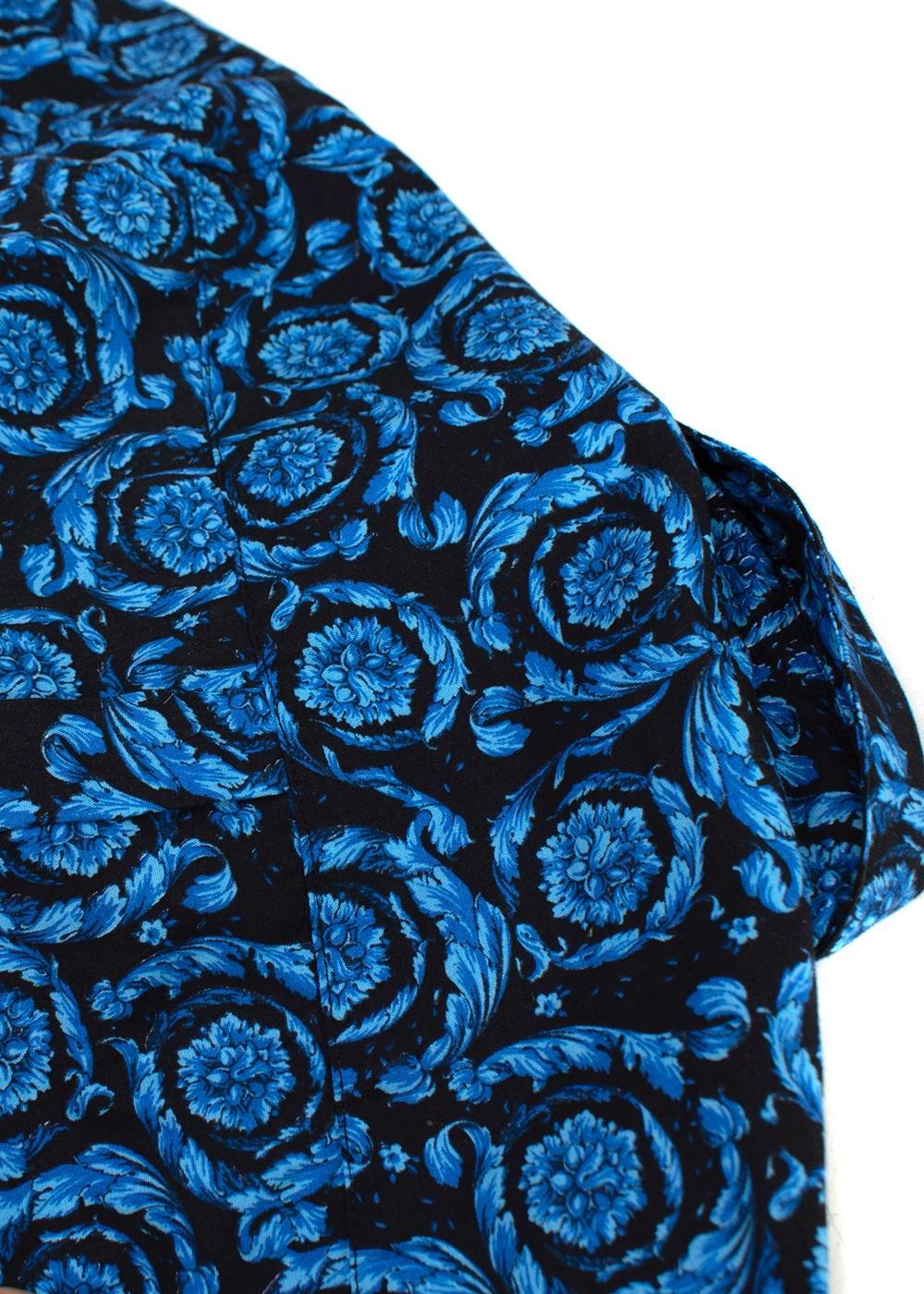 Young Versace 6Y Blue Printed shirt