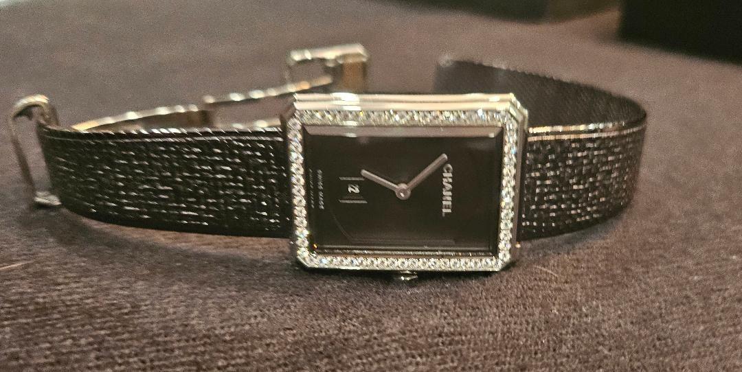 Chanel BOY.FRIEND Tweed Diamond Set Watch