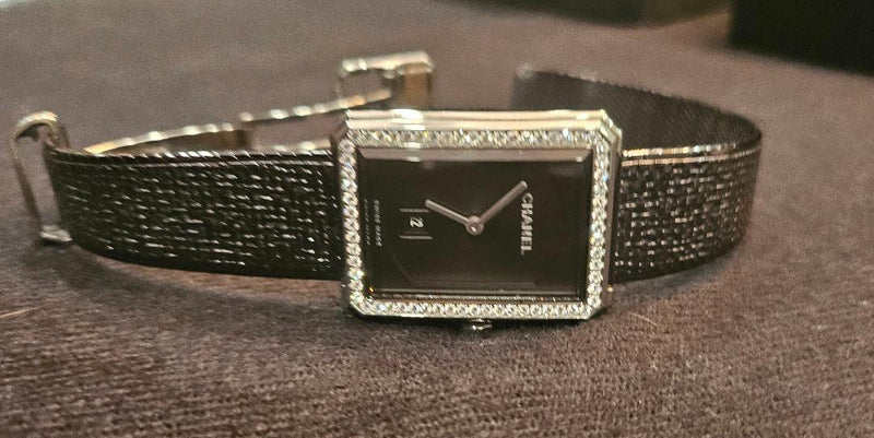 Chanel BOY.FRIEND Tweed Diamond Set Watch