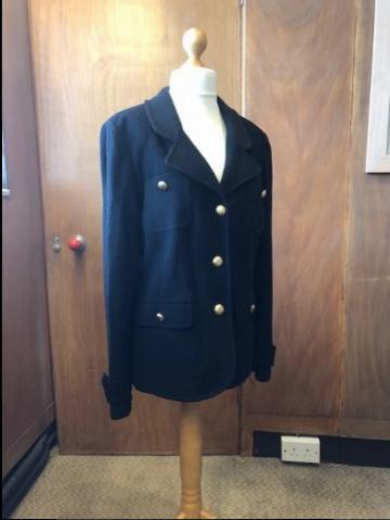 St John Black Wool Coat