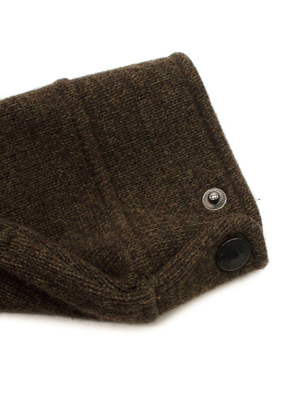 Barbour Khaki Longline Wool Blend Fleece