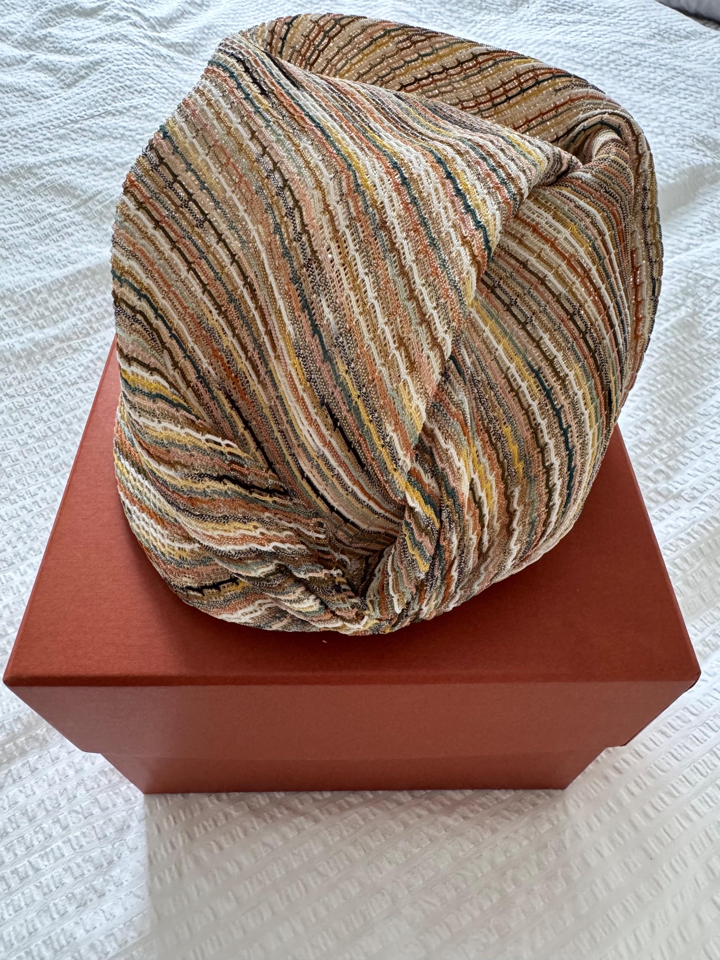 Missoni Beige Straw Turban