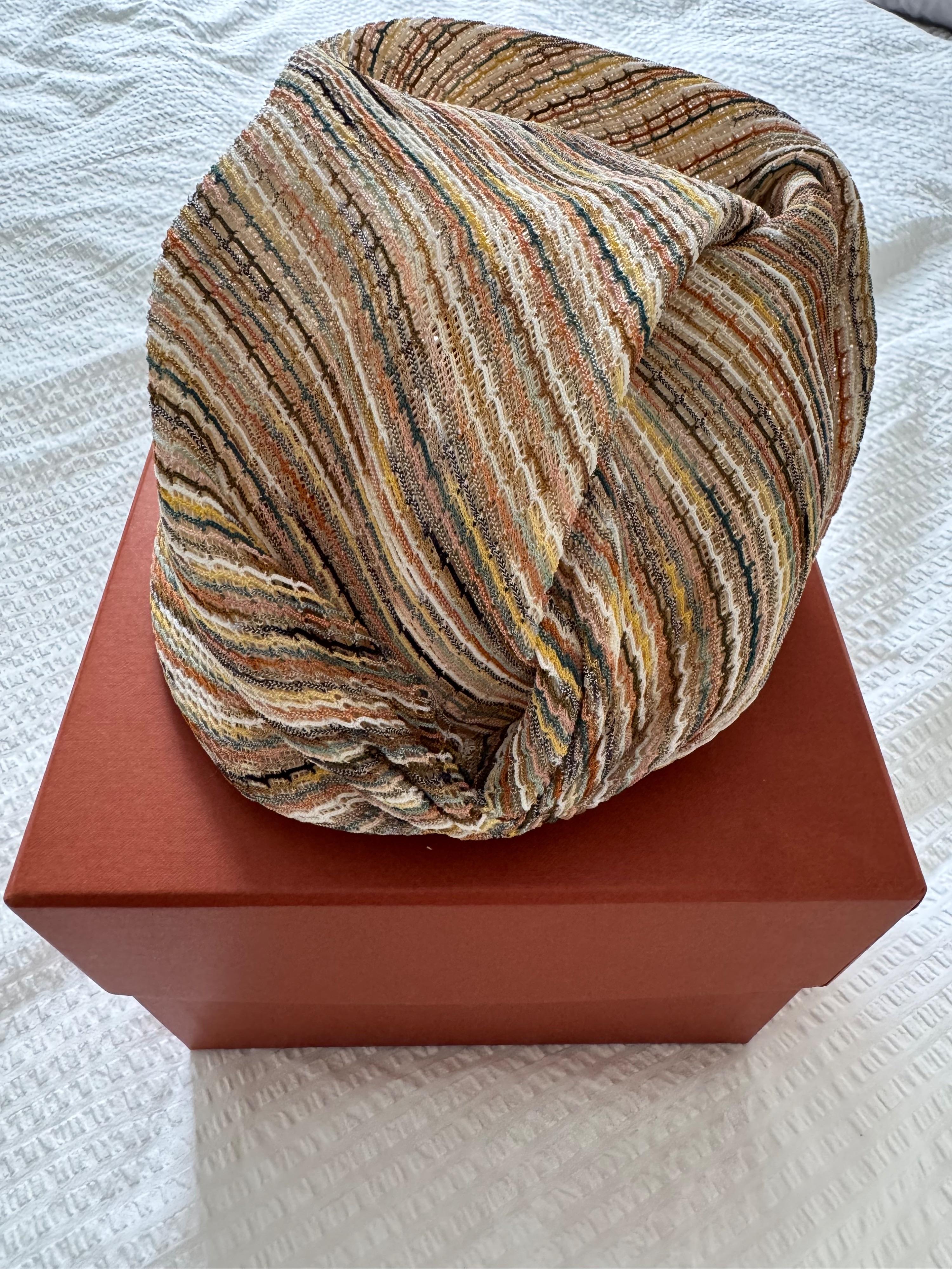 Missoni Beige Straw Turban