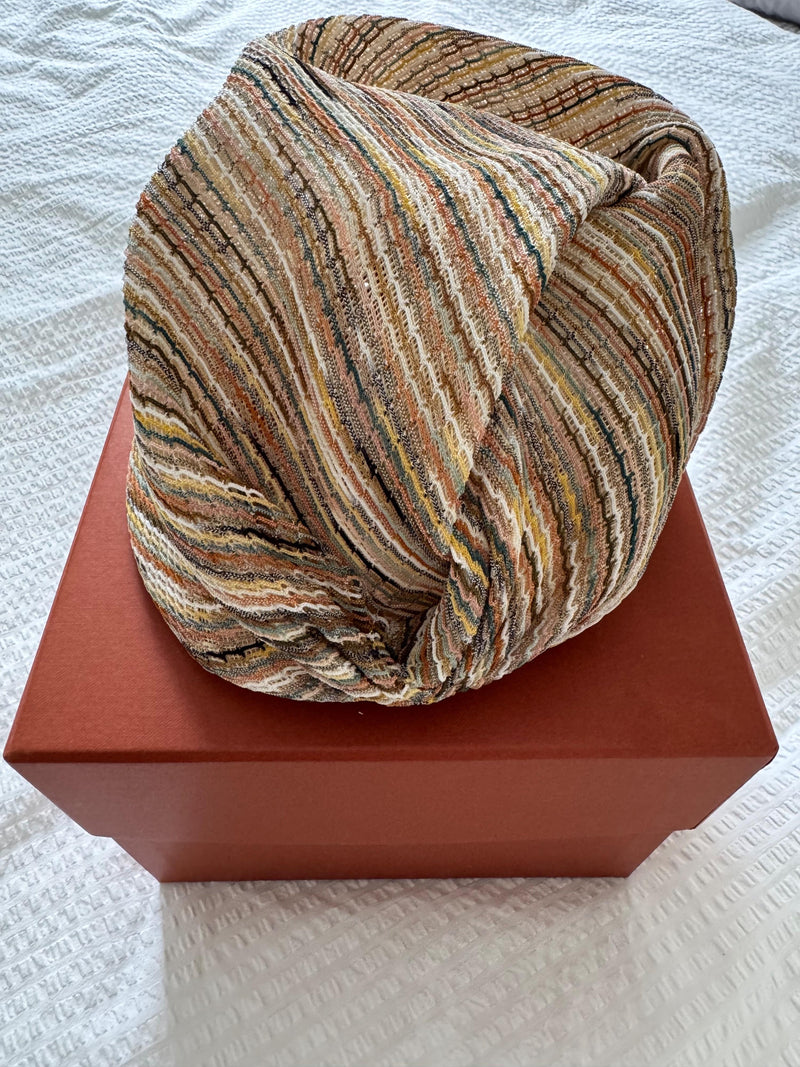 Missoni Beige Straw Turban