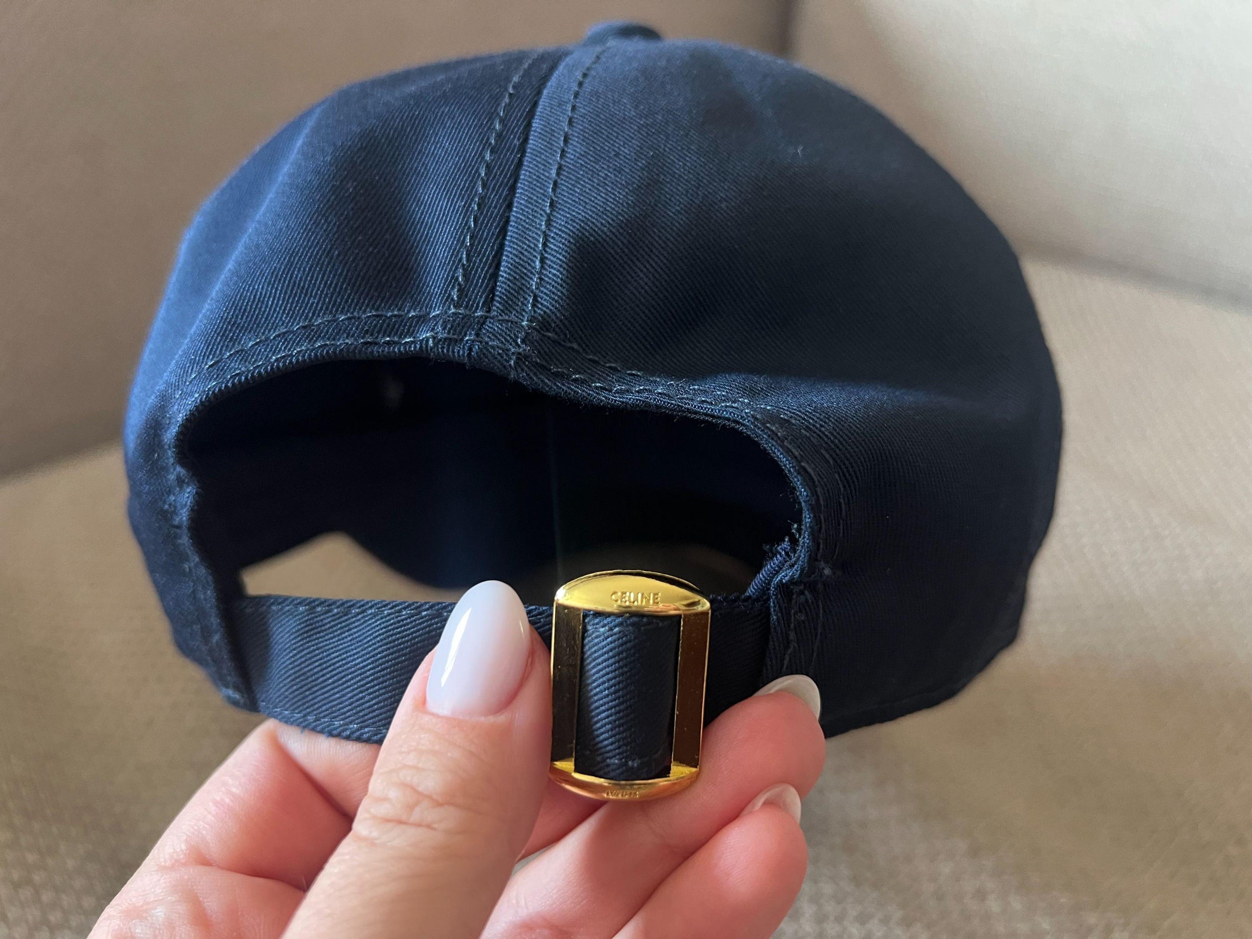 Celine Navy Blue Logo cap