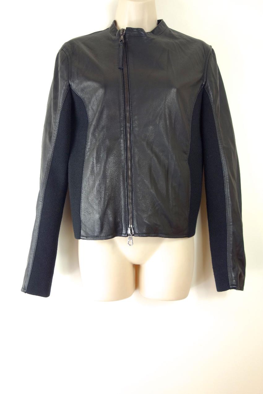 Lot78 Lightweight Asymmetric Leather Jacket