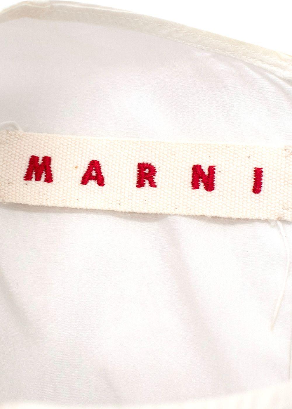 Marni White Sleeveless Blouse