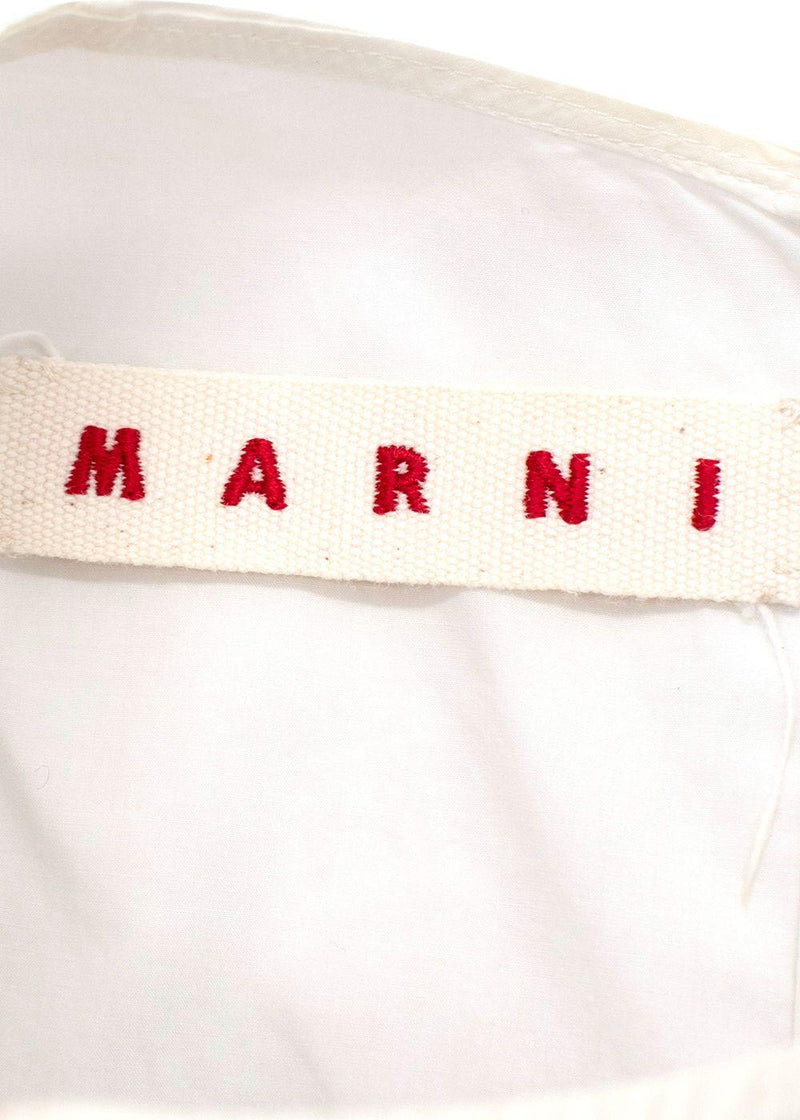 Marni White Sleeveless Blouse