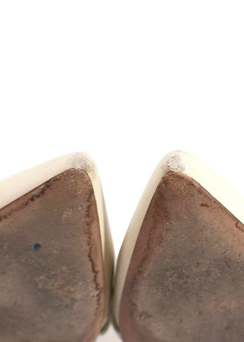 Malone Souliers Cream Maureen Stiletto Mules
