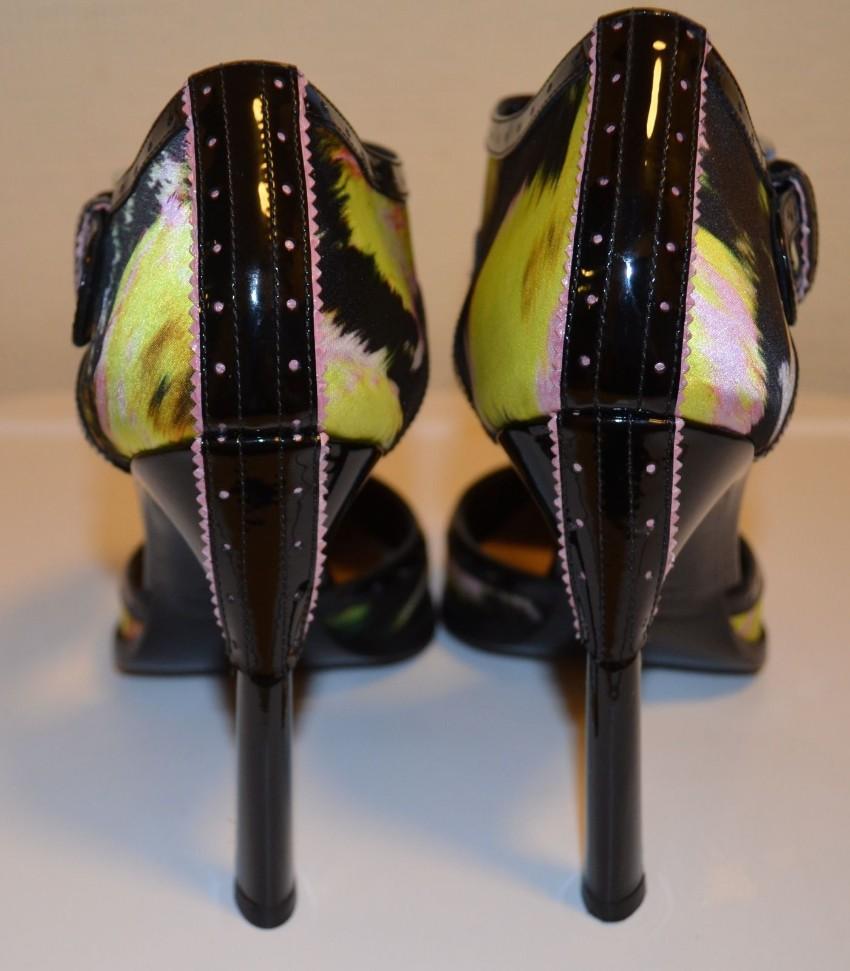 Nicholas Kirkwood Sating & Leather Painted Sandals
