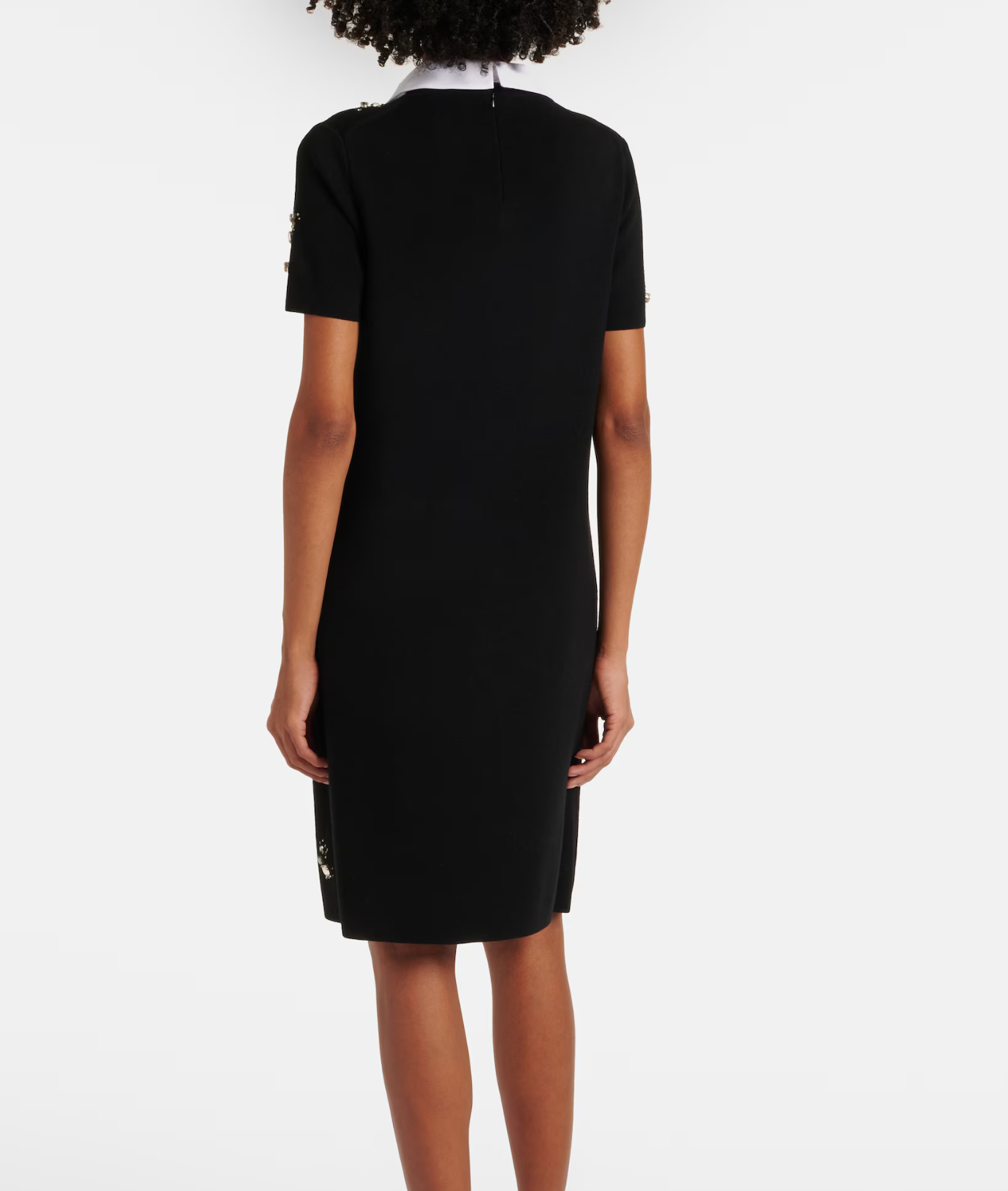 Tory Burch Embellished Wool-Blend Midi Dress