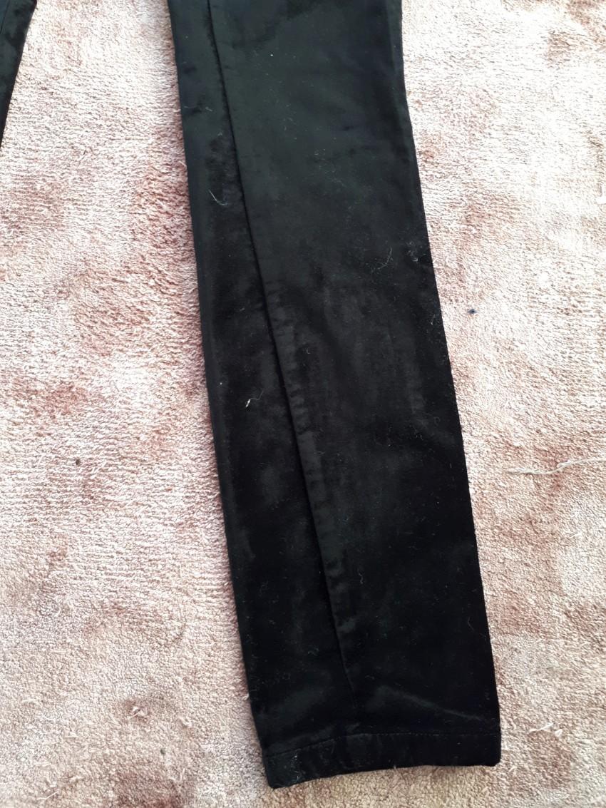 Paige Black Velvet Hoxton Ultra Skinny Pants