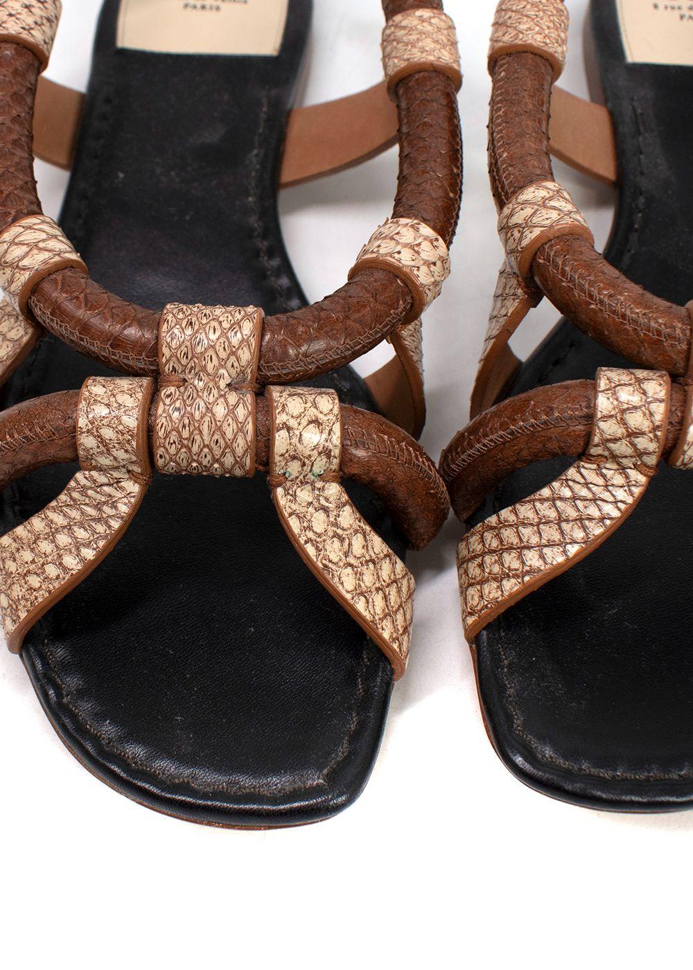 Francesco Russo Python Sandals