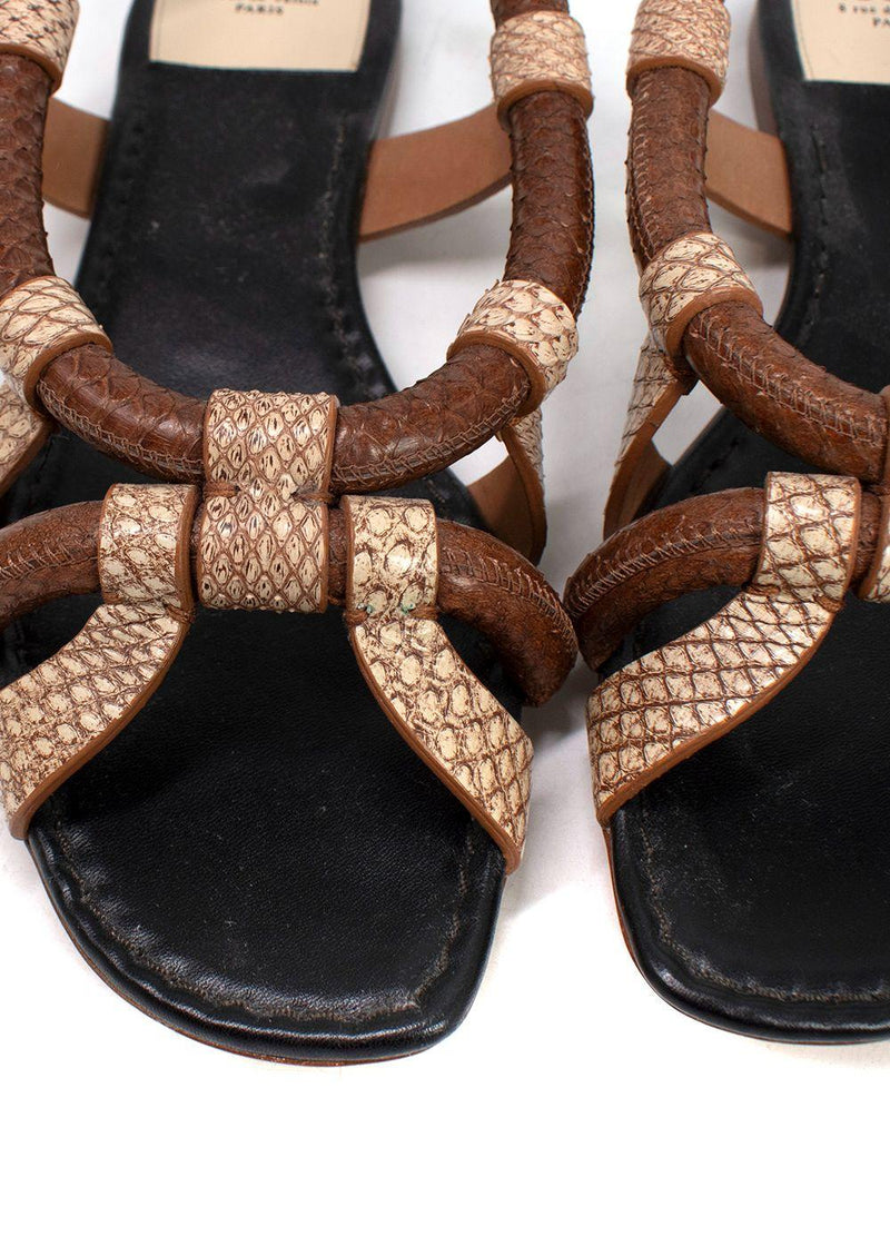 Francesco Russo Python Sandals