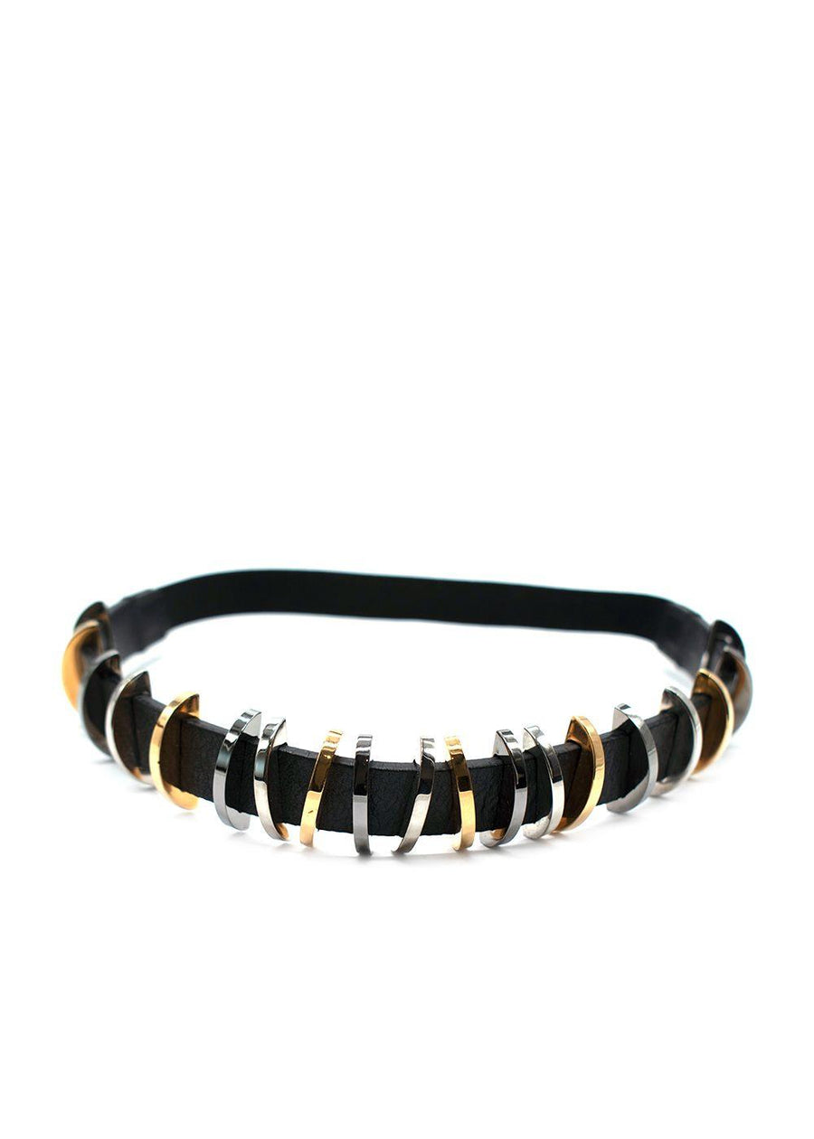 Fendi Metal Leather Headband