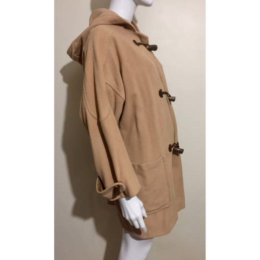Burberrys Vintage Beige Cashmere Blend Duffle Coat