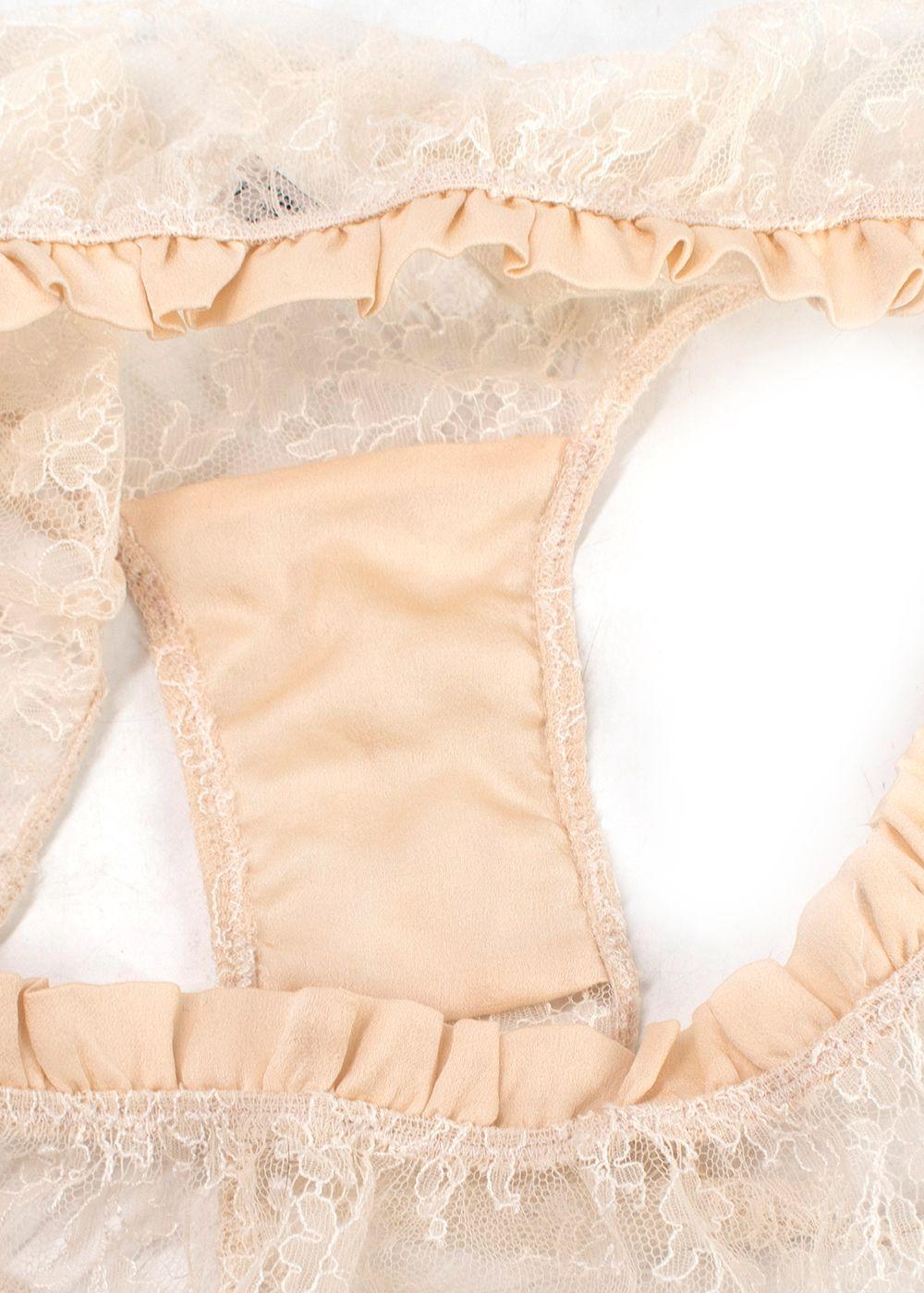 Carine Gilson Cream Lace Underwear