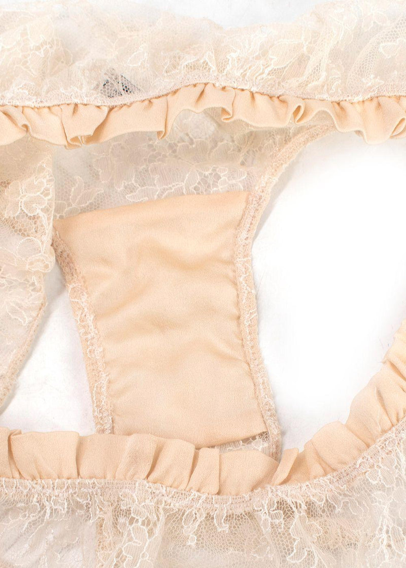 Carine Gilson Cream Lace Underwear