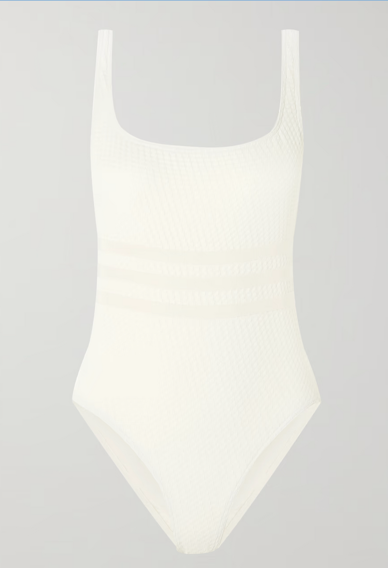 Eres The Vogue Glory Grosgrain-Trimmed Jacquard Swimsuit