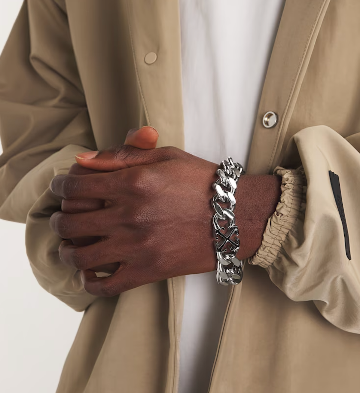 Off-White Enamel Arrow Bracelet