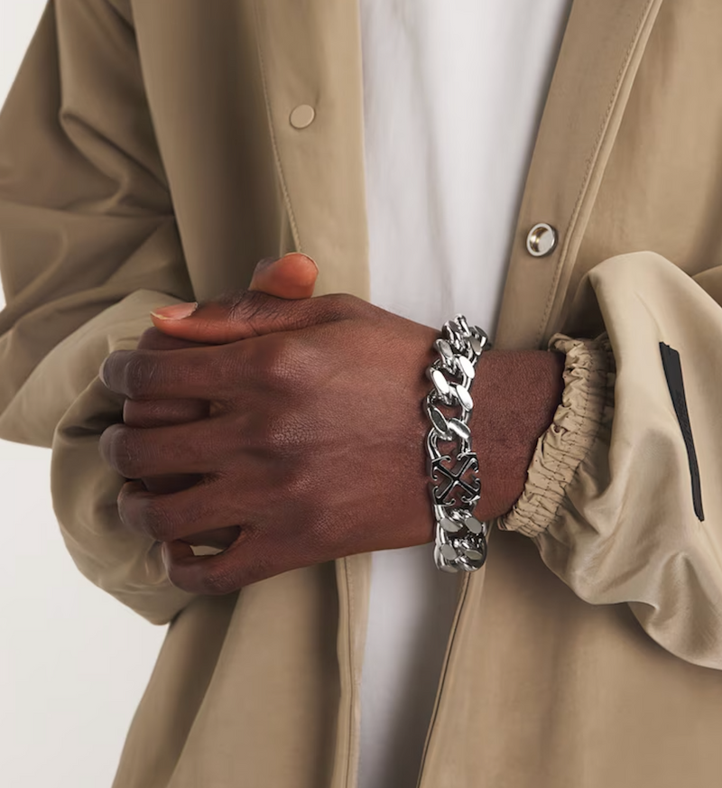 Off-White Enamel Arrow Bracelet