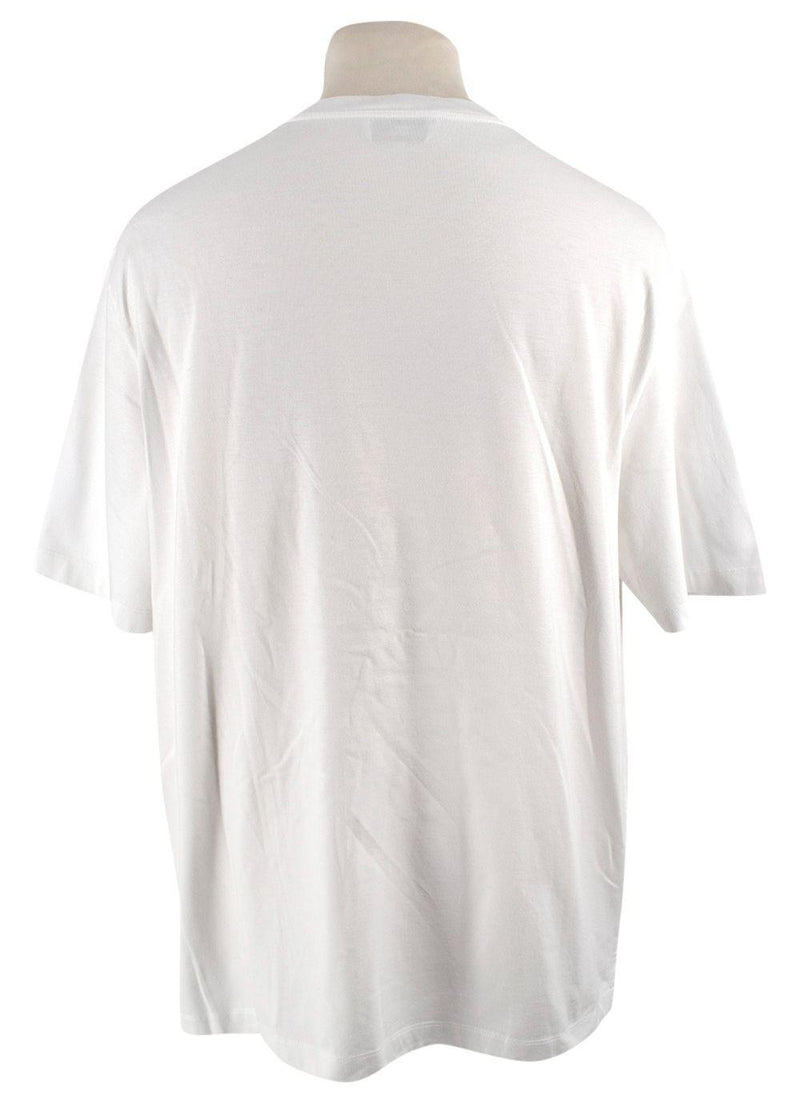 Hermes White Mega Chariot Print Cotton  T-Shirt