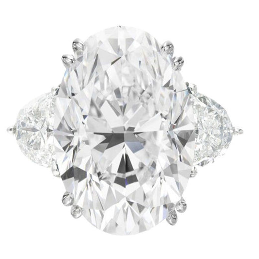 Verde 3ct IGI Certified Lab-grown Oval Cut Diamond Ring