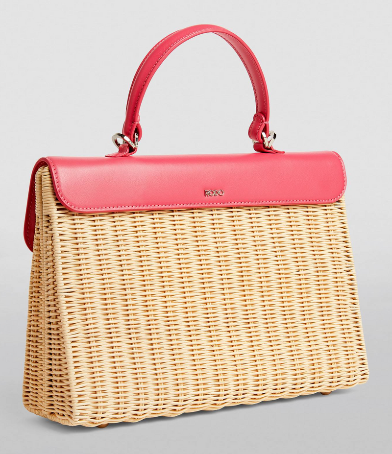 Rodo Paris Willow Woven Top-Handle Bag
