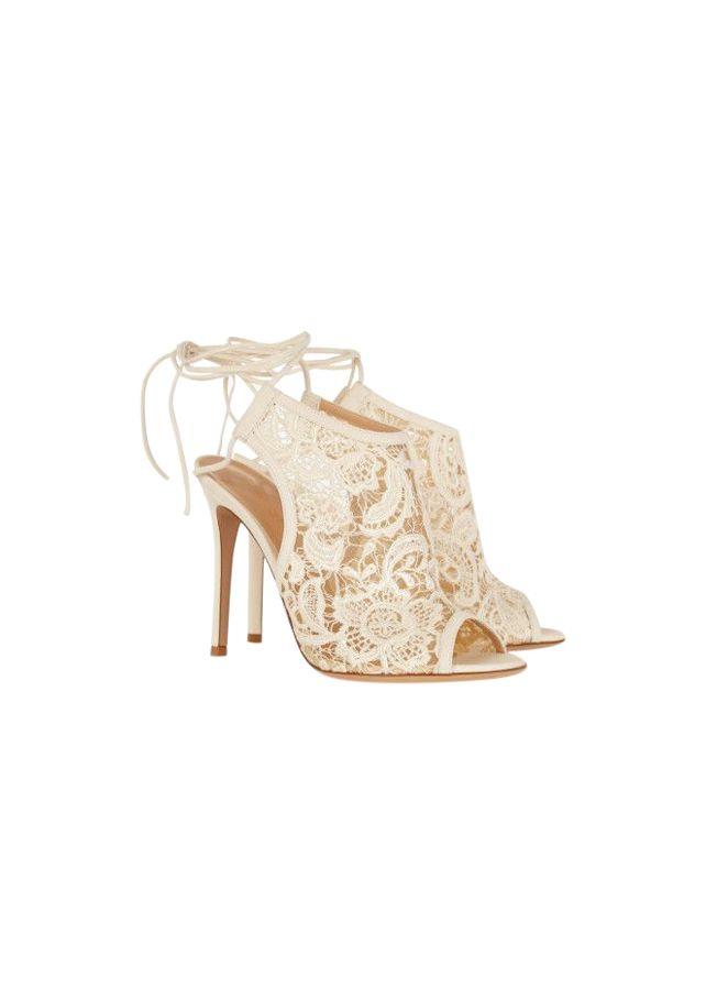 Macramé & suede ankle boots
