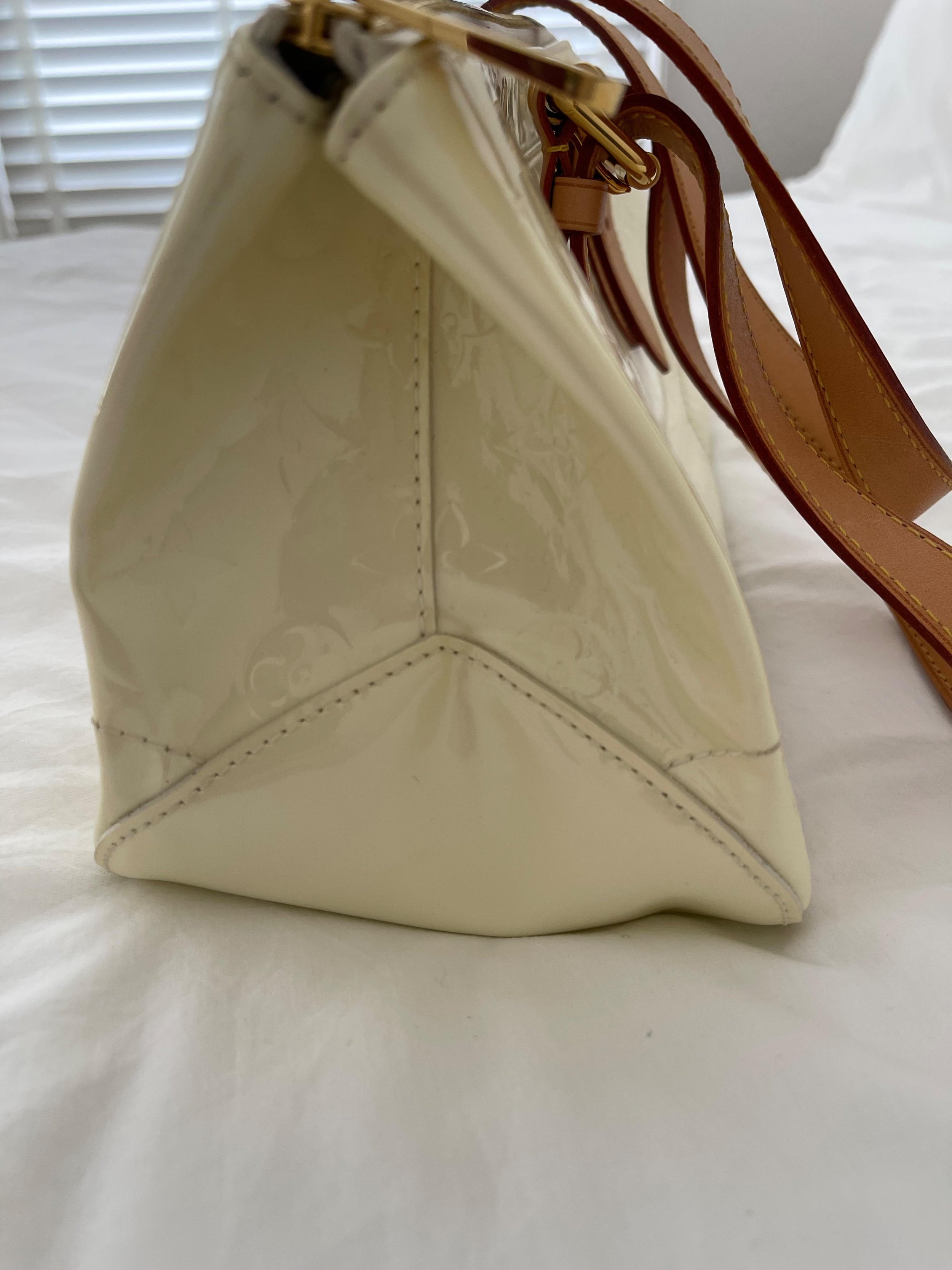 Perle Monogram Vernis Rosewood Avenue Bag