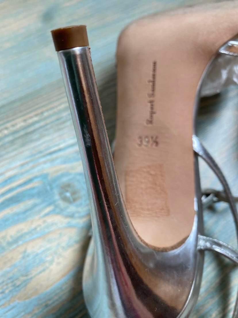 Rupert Sanderson Flare Gold Sandals