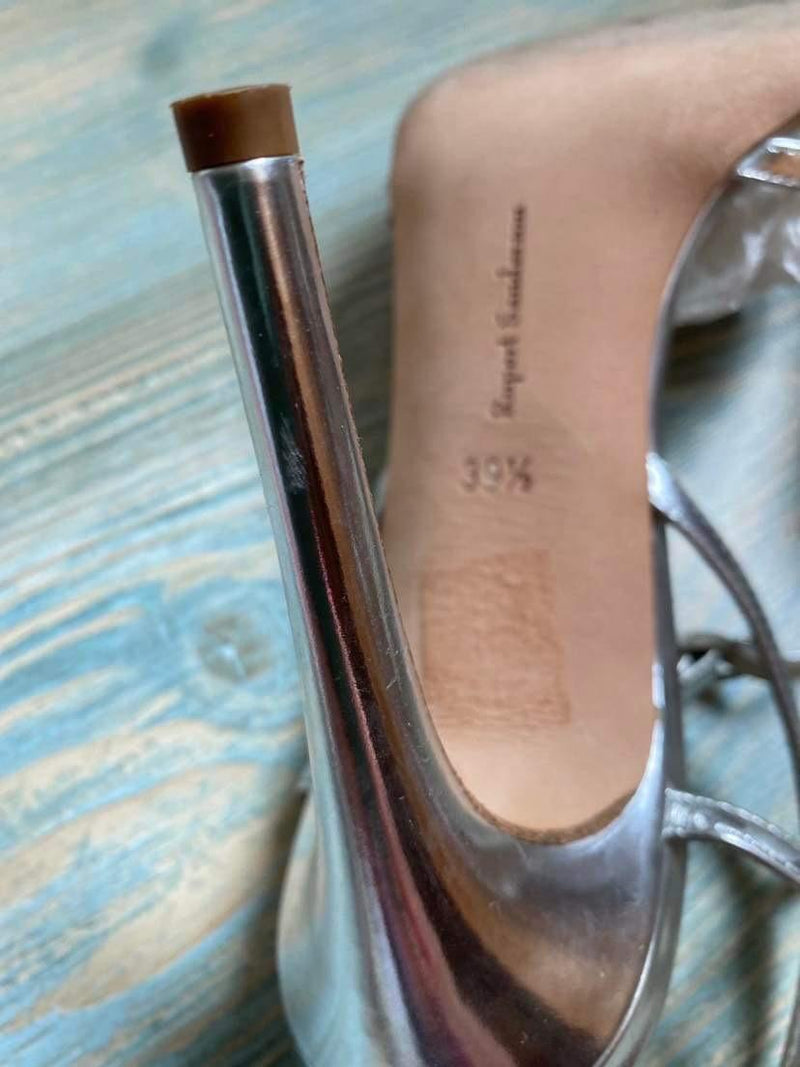 Rupert Sanderson Flare Gold Sandals