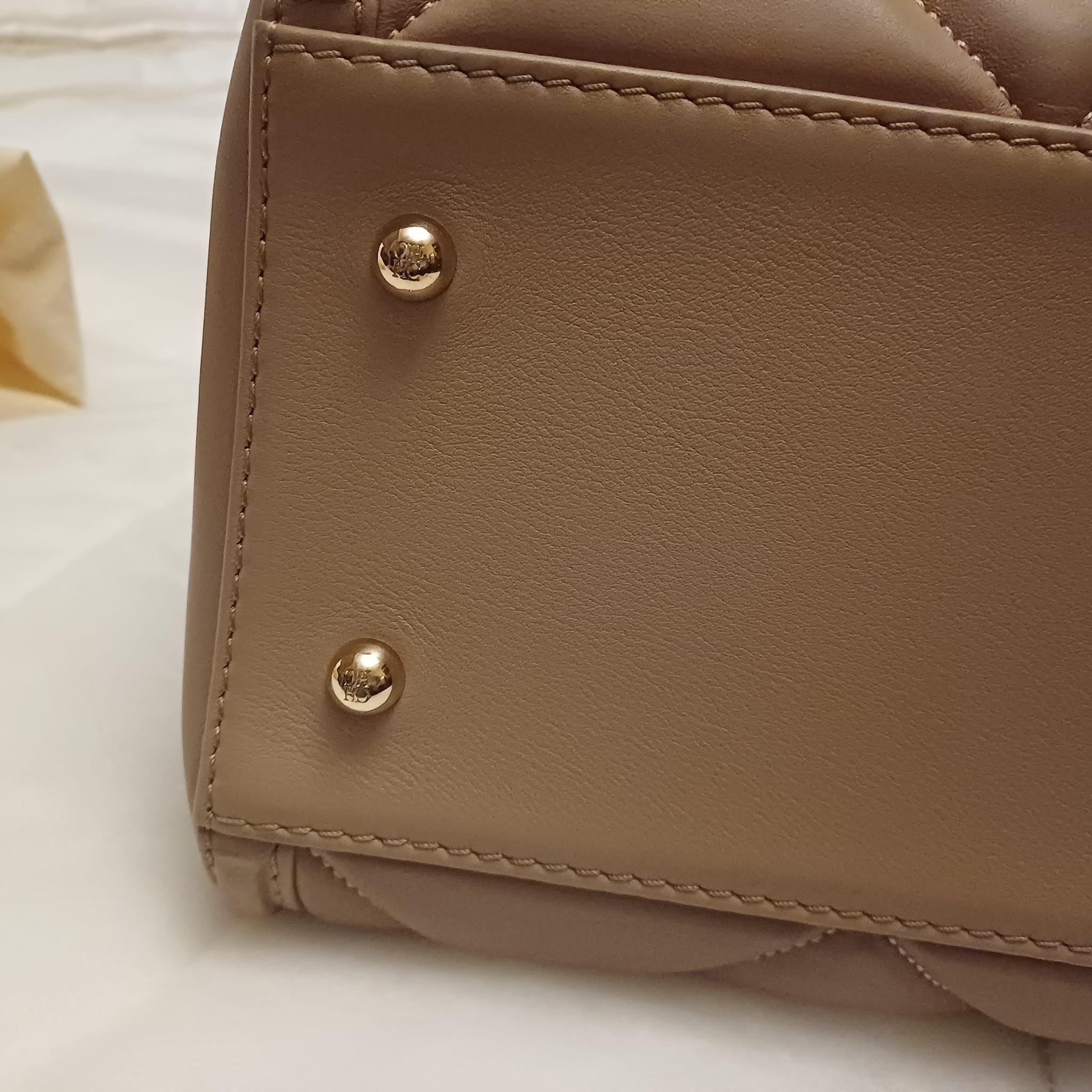 Carolina Herrera Tan Quilted Shoulder Bag