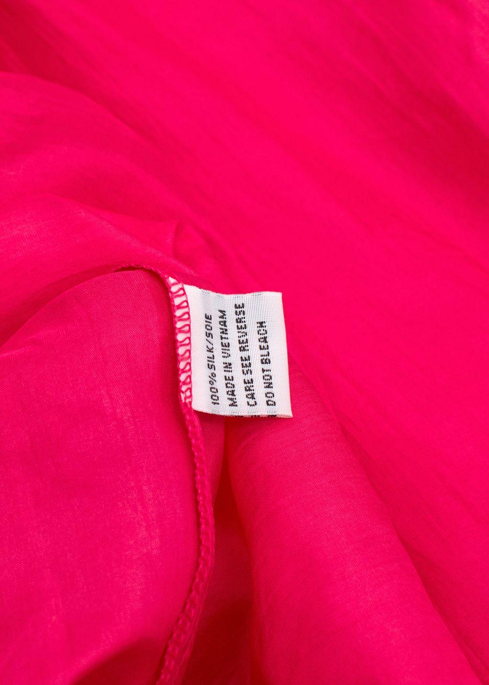 The Rose Ibiza Silk Fuchsia Dress