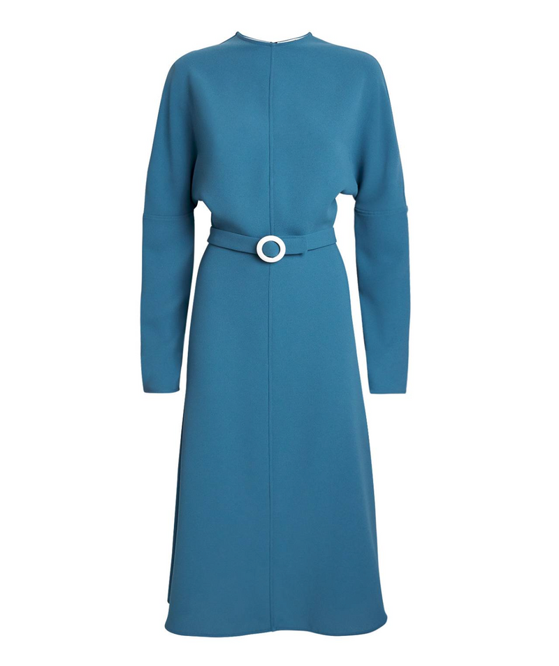 Edeline Lee Jacquard Belted Anna Midi Dress